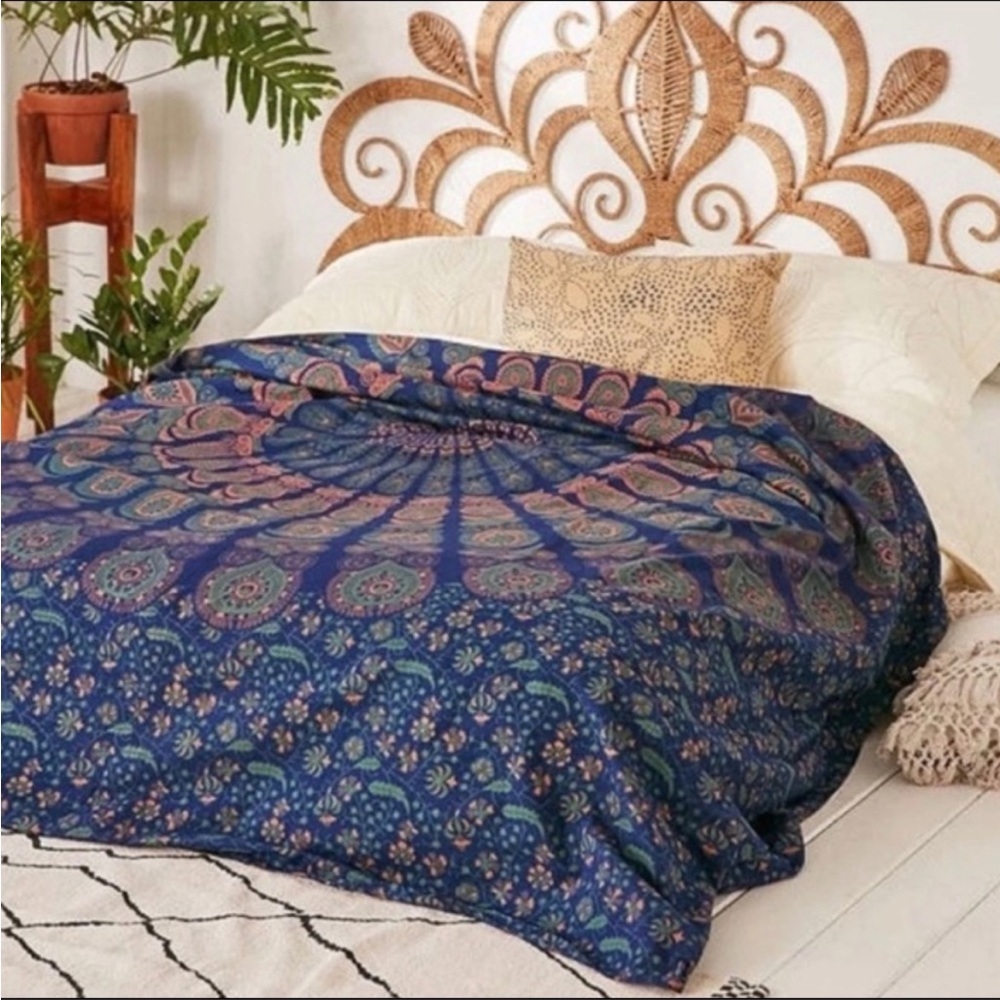 Urban Outfitters Navy Medallion Tapestry